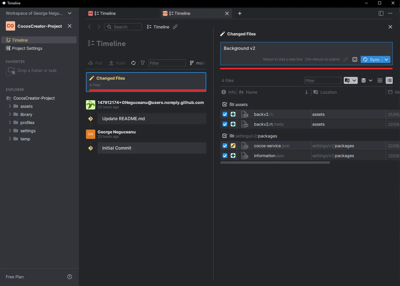 Changed files ready to be pushed to GitHub