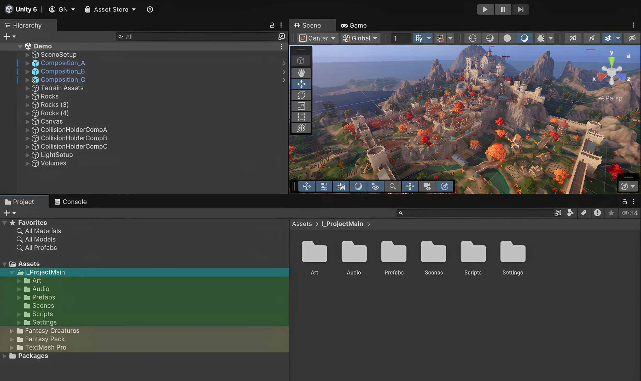 A Unity 6 project folder structure example