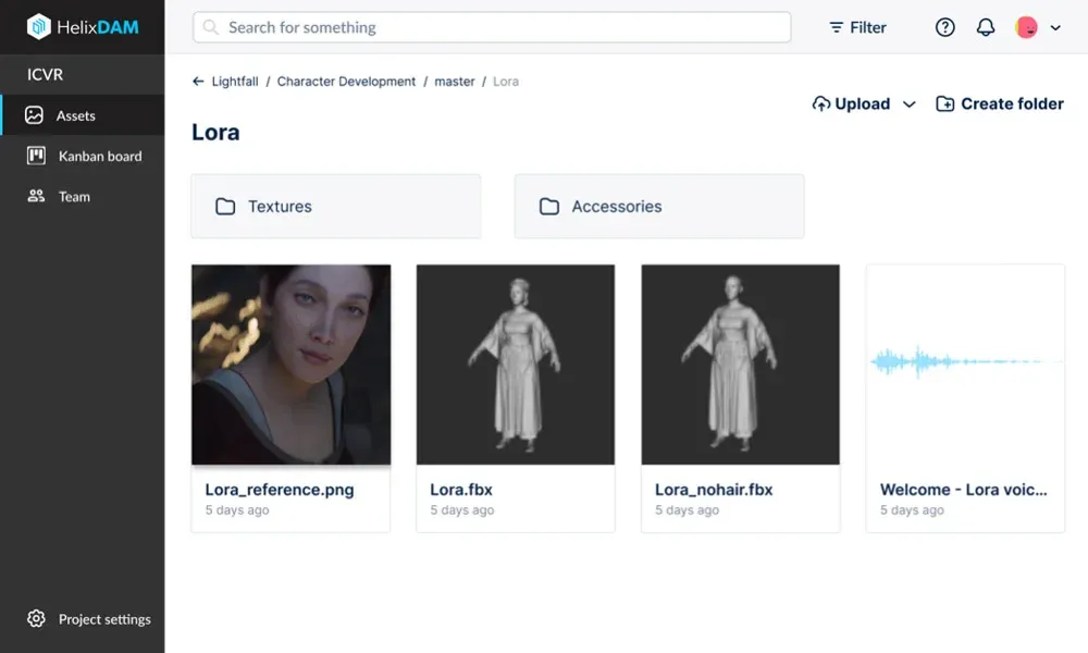 Perforce Helix DAM assets library overview