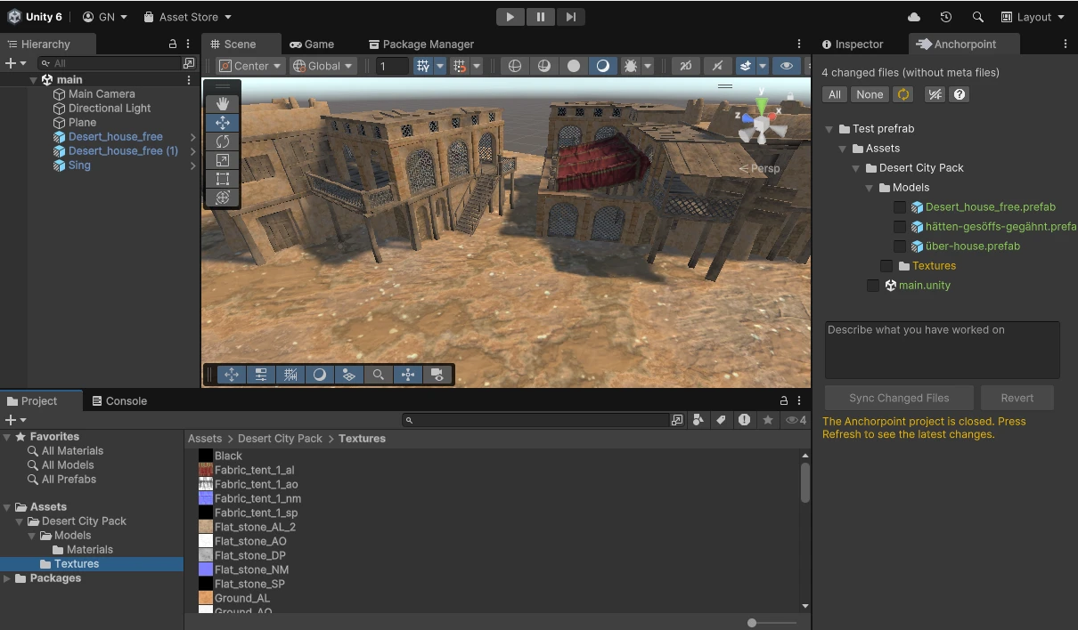Anchorpoint Unity version control plugin