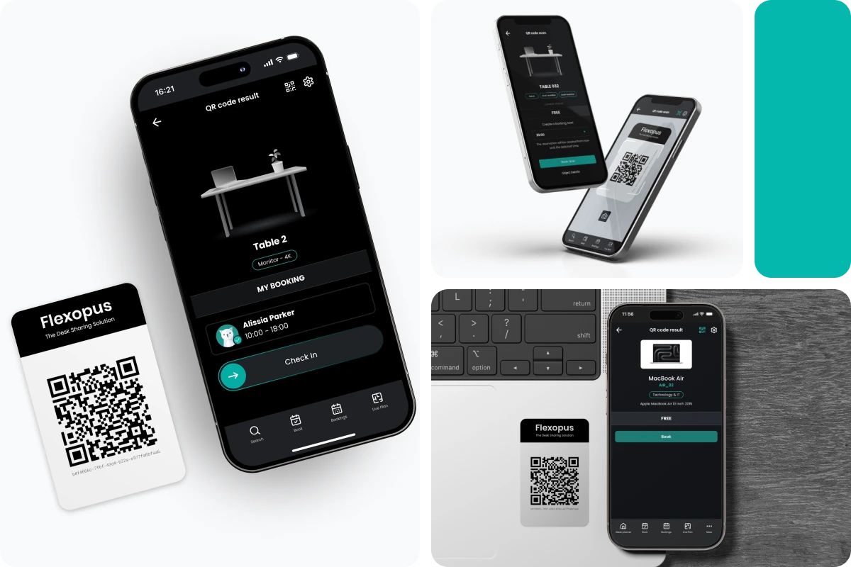 Workplace booking system Flexopus