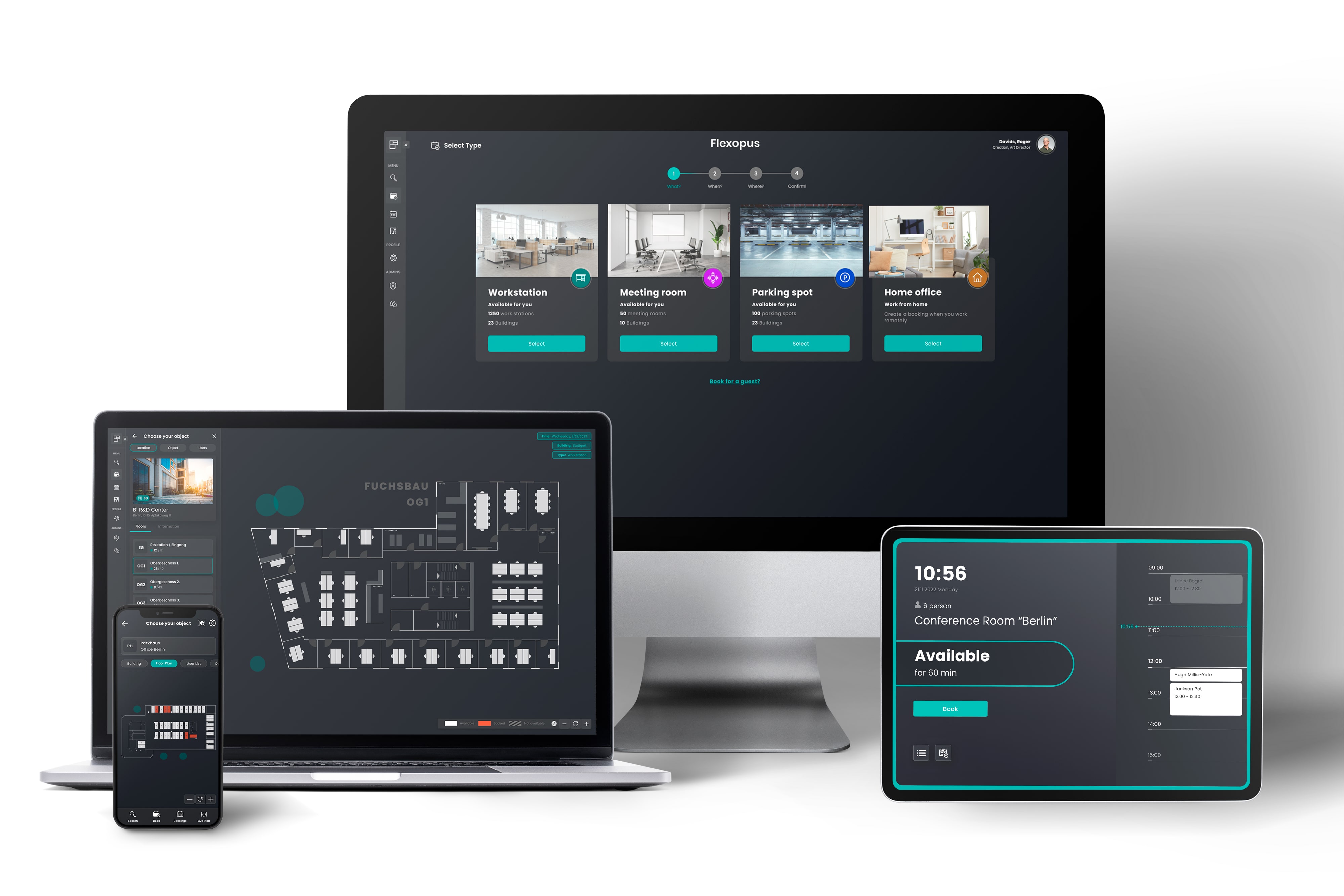 Desk Sharing Quote mit der Desk Sharing Software Flexopus optimieren.