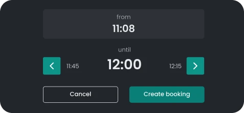 Reservas ad-hoc en el sitio