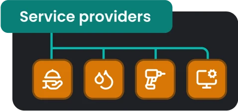 Fornitori di servizi e catering