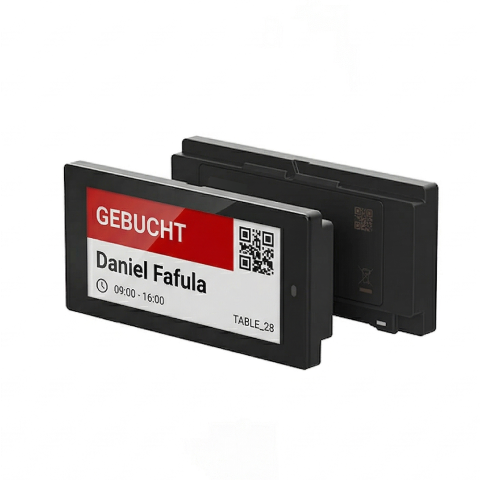 ePaper Desk Booking Device | Black