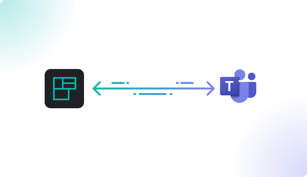 Het logo van Flexopus en Microsoft Teams.
