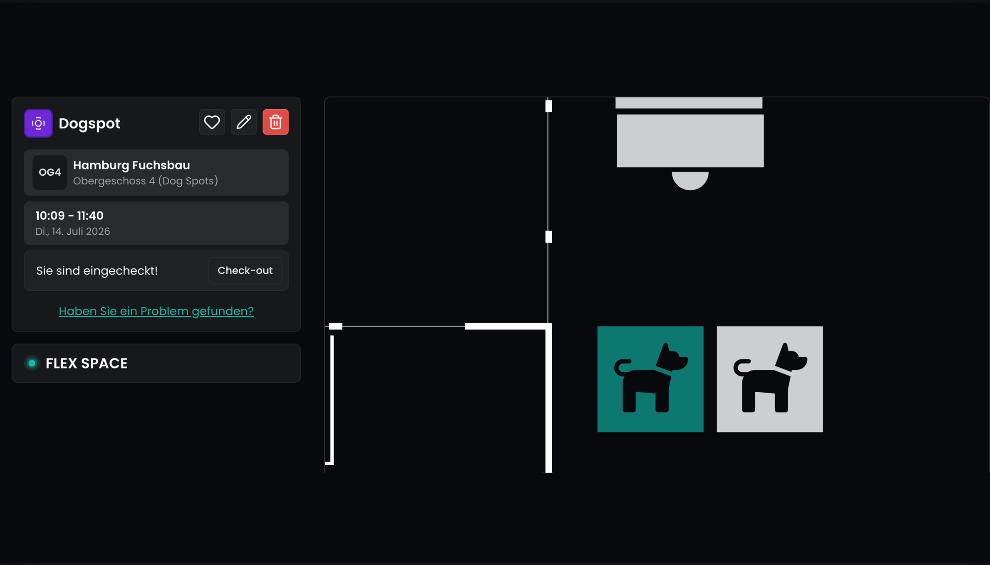 Mit Flexopus Hundekörbe buchbar machen.