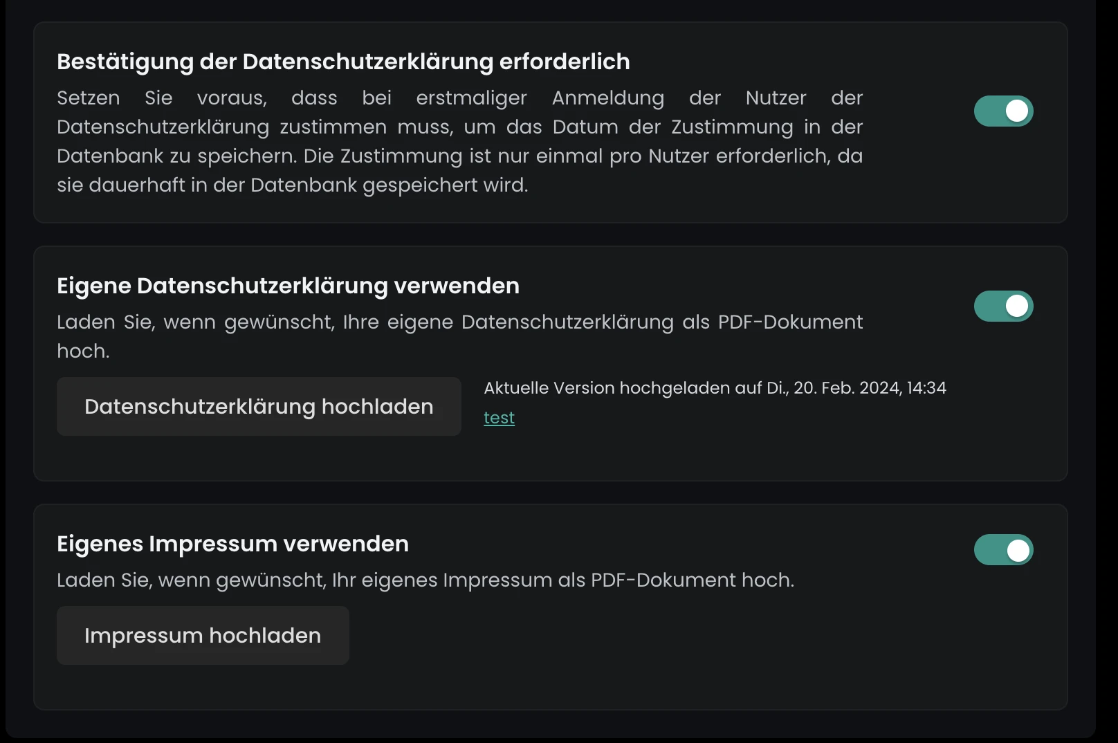 Flexopus Datenschutzeinstellungen