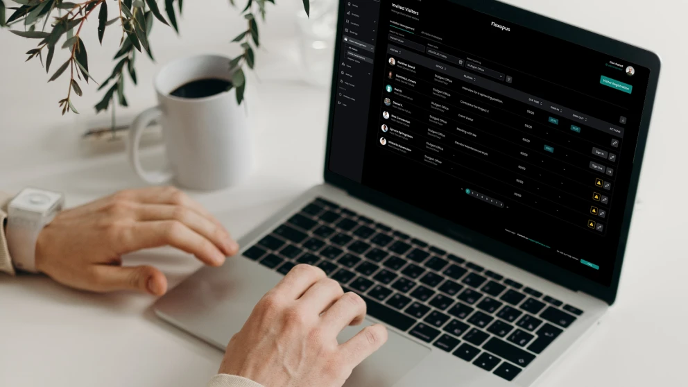 das digitale Besuchermanagement von Flexpous.