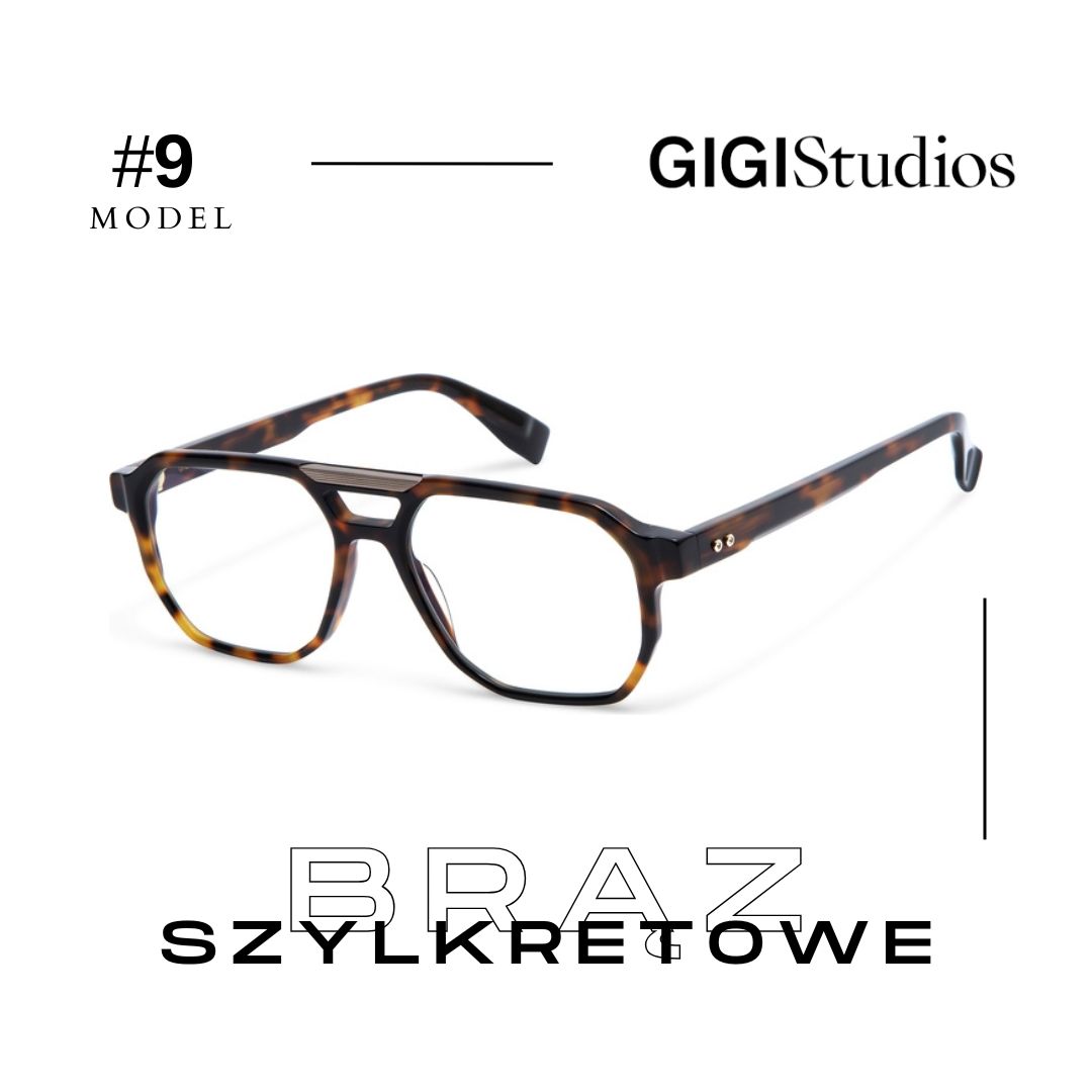 Okrągłe brązowe (rogowe) okulary Dekoptica - okulary przeciwsłoneczne z filtrem UV