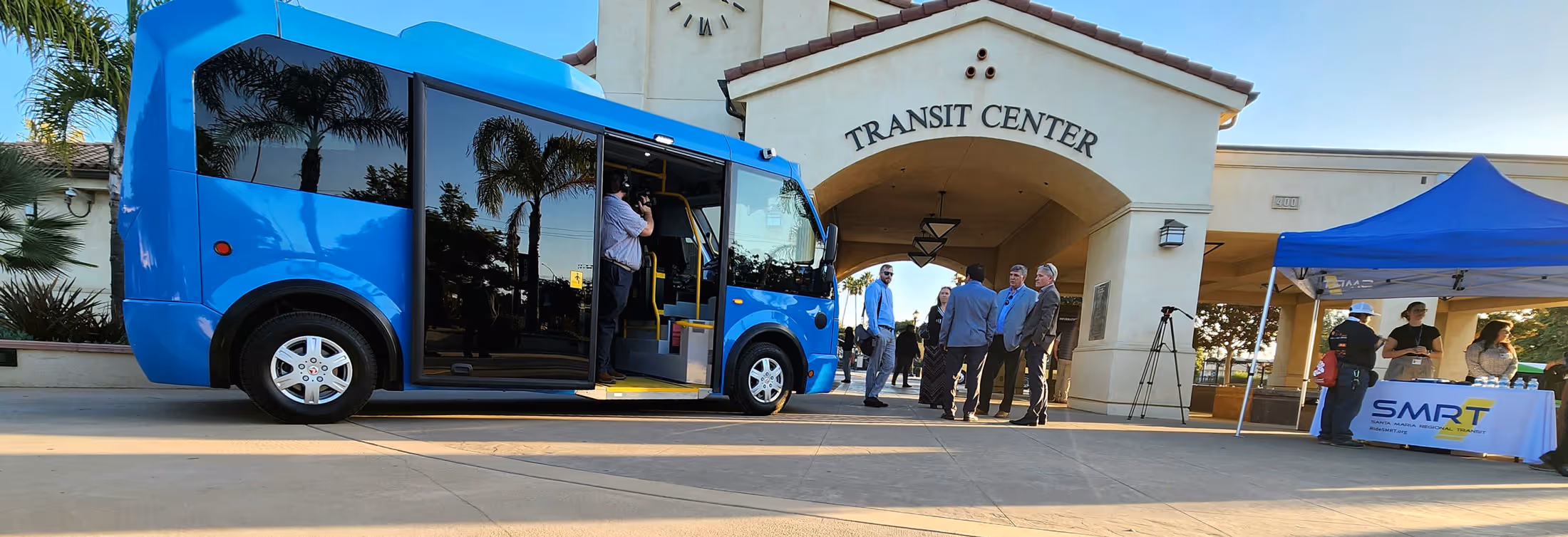Damera Corporation - dealer of Karsan eJEST Buses. The image shows Karsan eJEST buses delivery in Santa Maria, USA