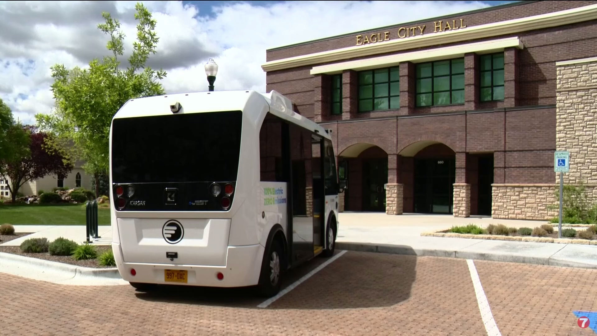 Karsan eJEST cute electric minibus during Valley Regional Transi Demo