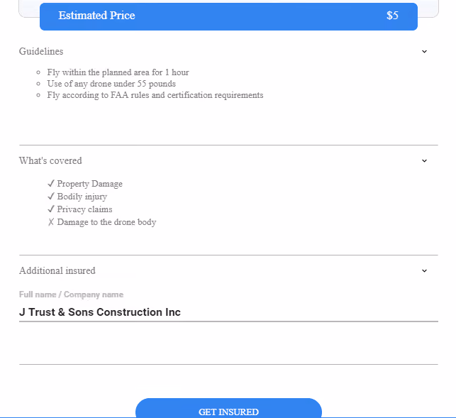 Drone Insurance Coverage Details