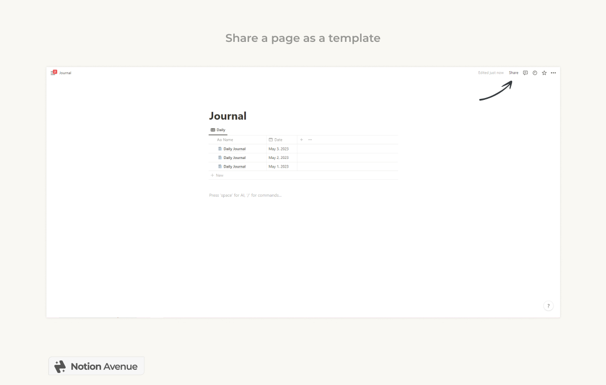 How to save a page as a template in notion 2024 
