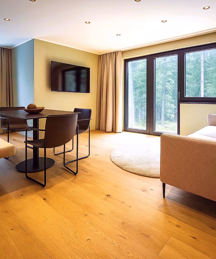 Wohnzimmer in der Suite