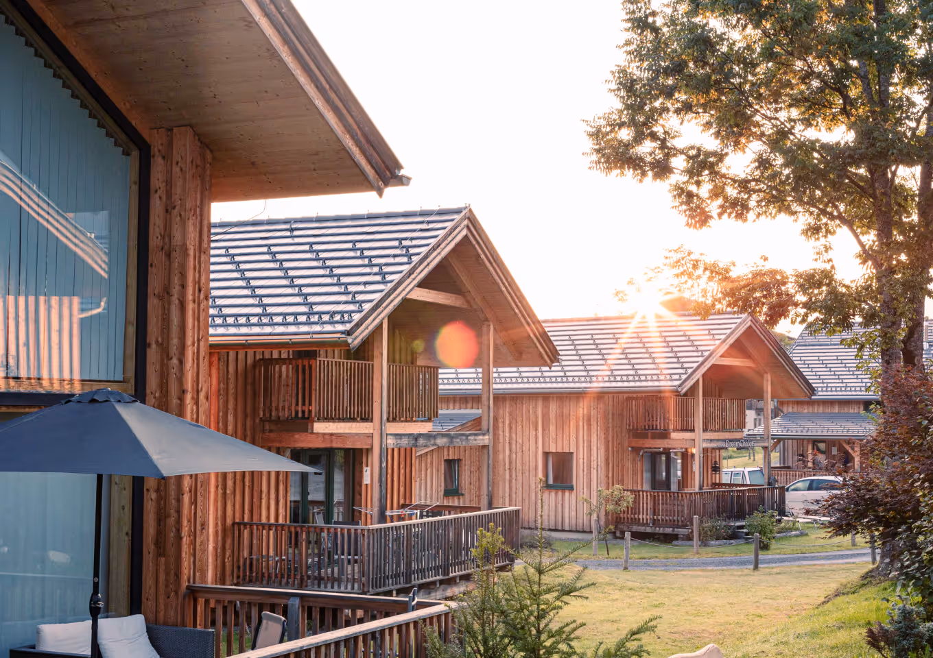 Massivholz Chalet in Kreischberg im Sommer