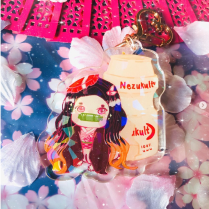nezuko acrylic charm