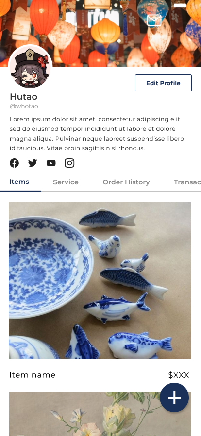 Bruincreate Profile page