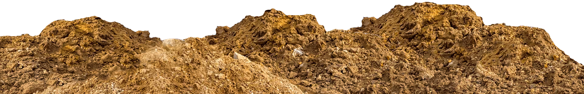 Un autre bout de terre qui compose l'image de la pelleteuse pour démolition et terrassement visible dès l'arrivée sur le site internet de l'entreprise 2CJ Terrassement.