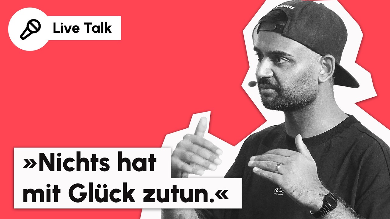 Umer Butt von Glückspilz auf der Livestage des Lexware Festivals 2025