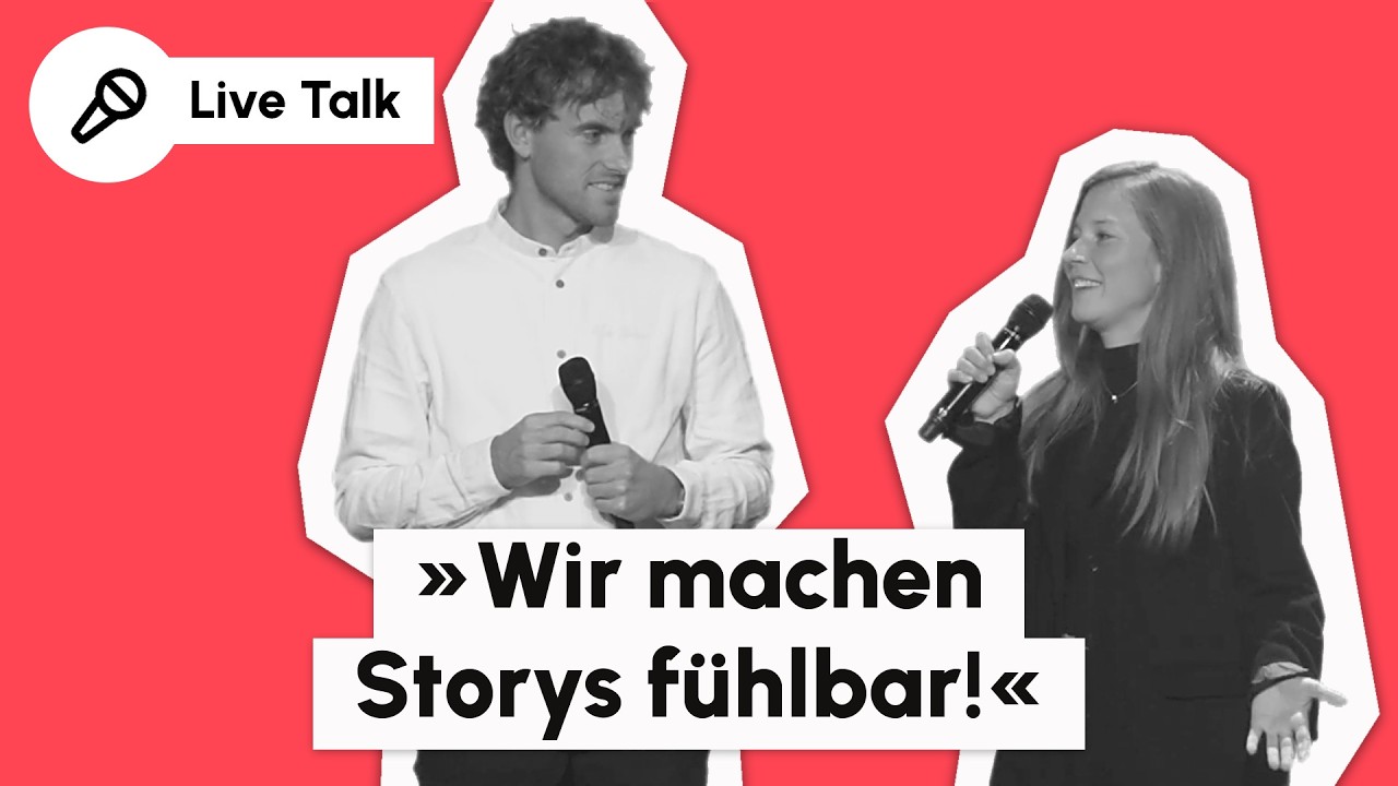 Sarah Ziegler und Simon Straetker von Black Forest Collective auf der Livestage des Lexware Festivals 2025