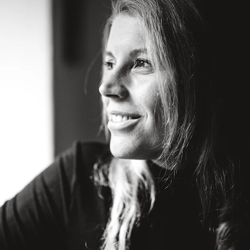 Portraitfoto von Monika Sattler, Radsportlerin - Beitragsbild von Lexware Tell Your Story