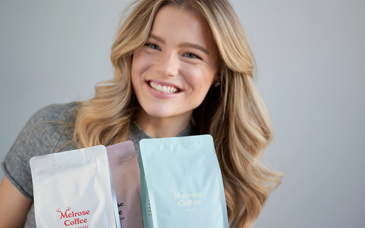 Emma Svenningson mit ihrer Kaffee-Marke Melrose Coffee