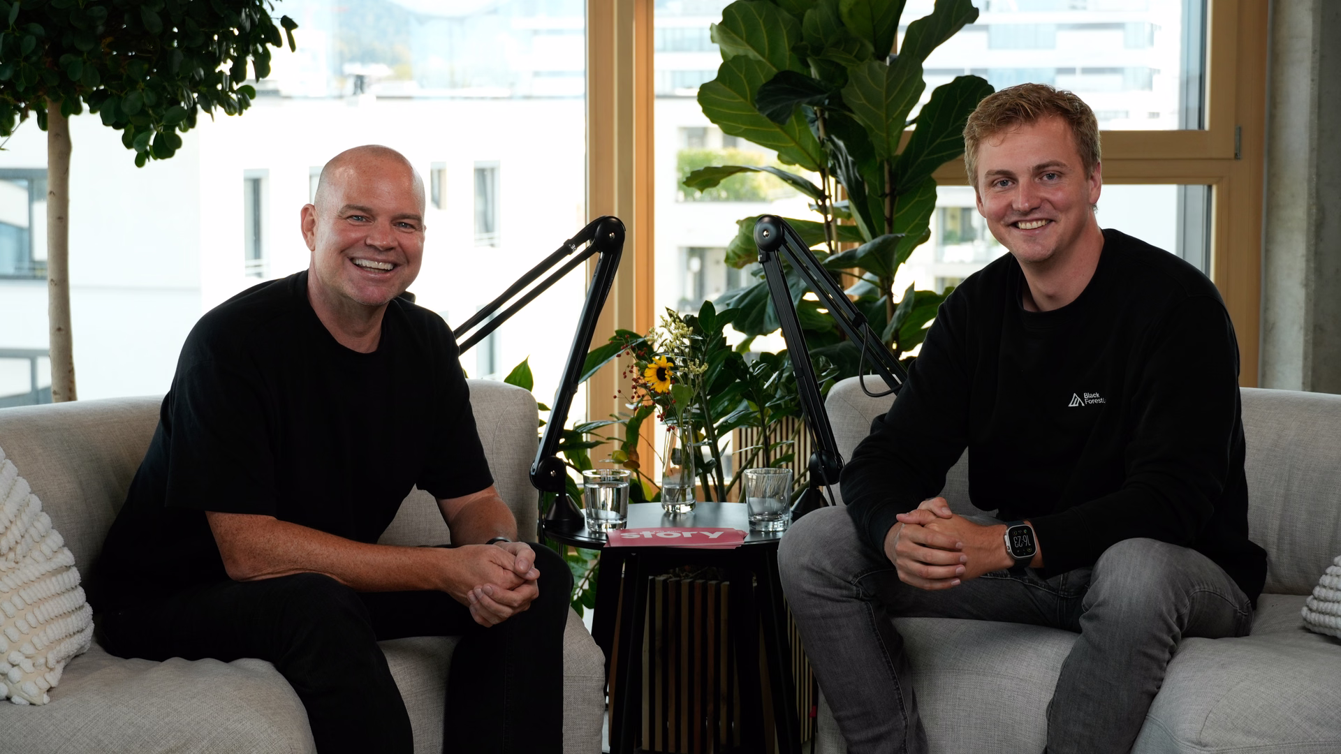 Robin Rombach zusammen mit Christian Steiger