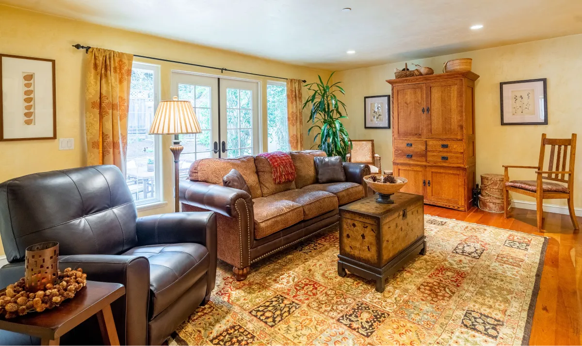 The family room where the fireplace and many family stories are told.