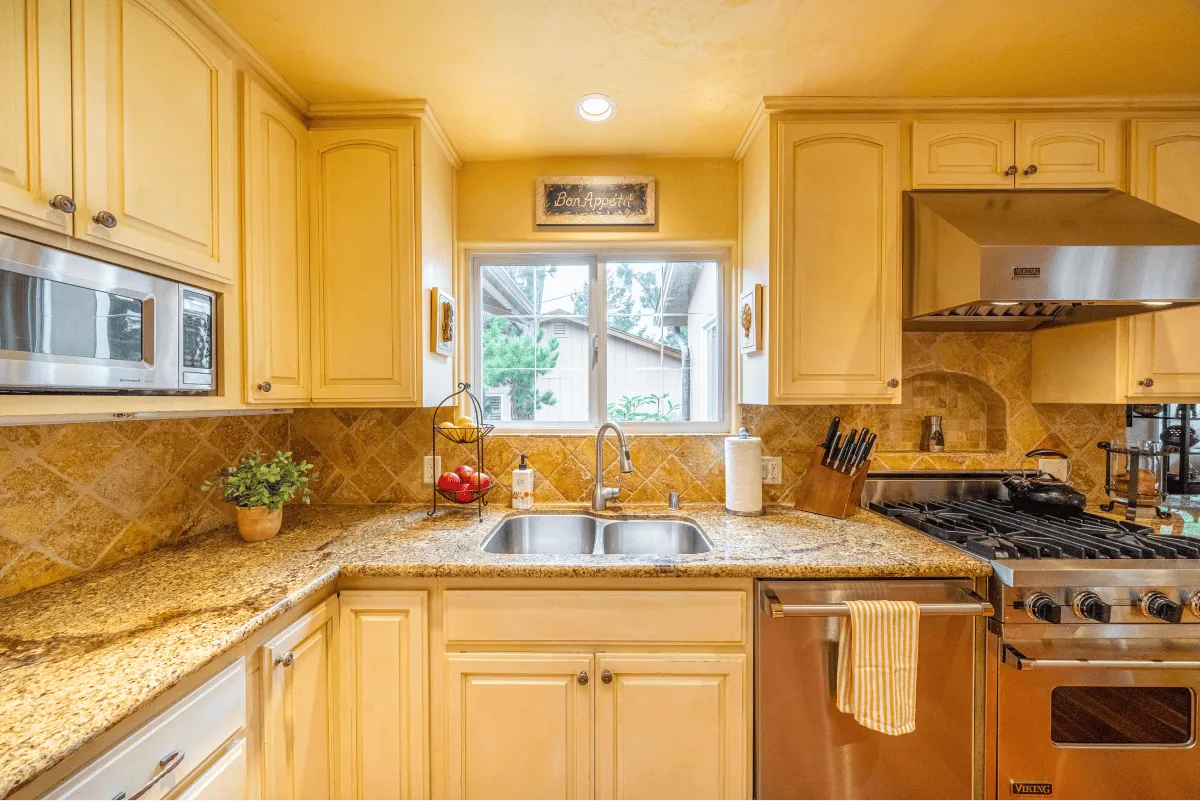 The kitchen sink with a view.
