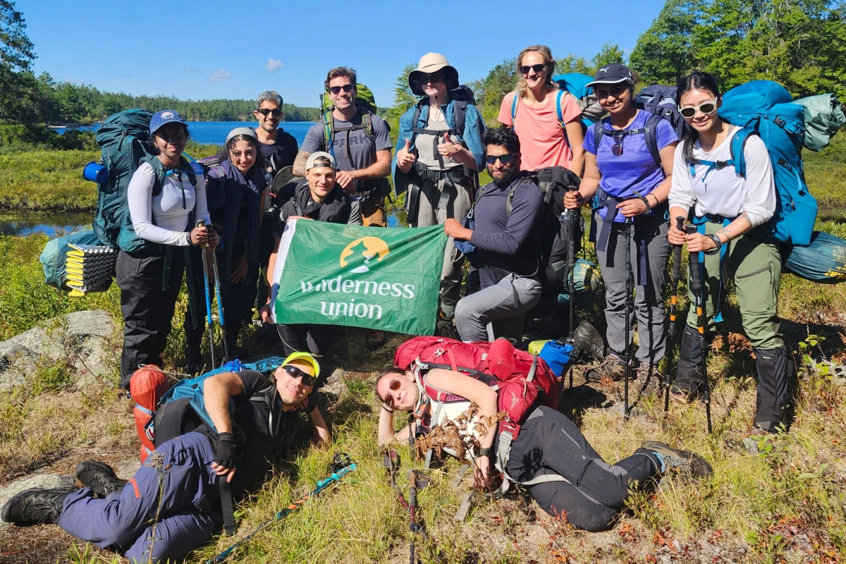 Wilderness Union crew on a backpacking trip