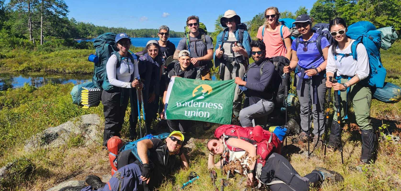 Wilderness Union crew on a backpacking trip