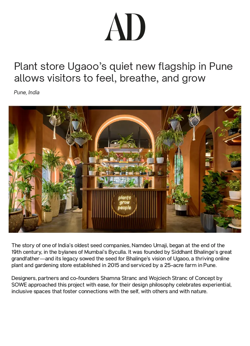 Concept by Sowe press - featured in AD