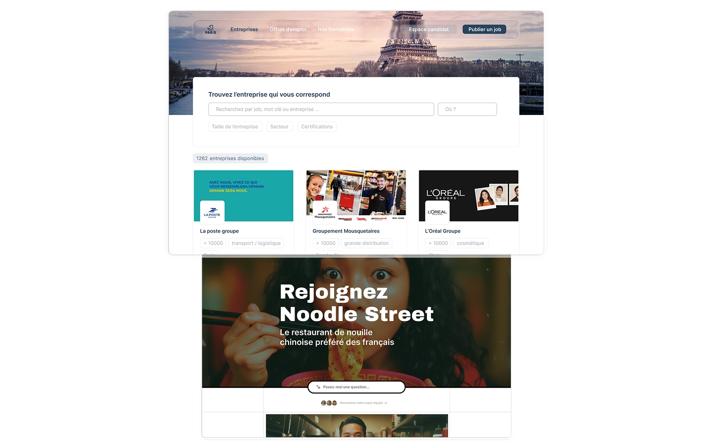 cover jobboard and career site