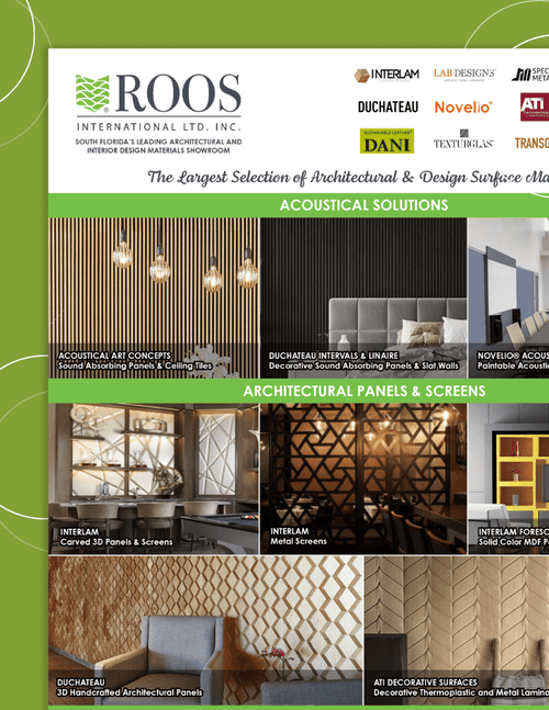 Roos International LTD - Architectural & Design Materials