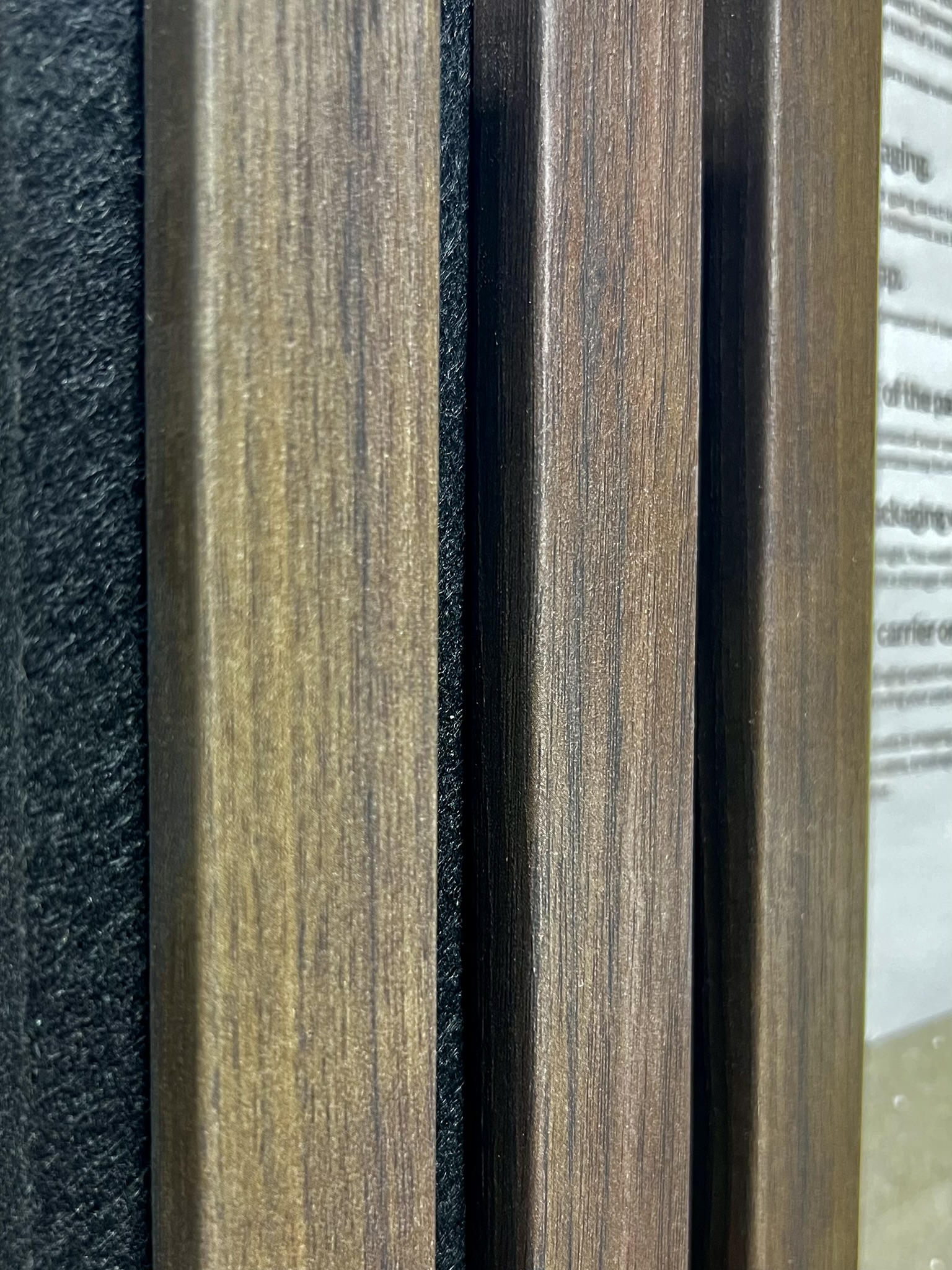 Akupanel Profile Wrapped Black Oak