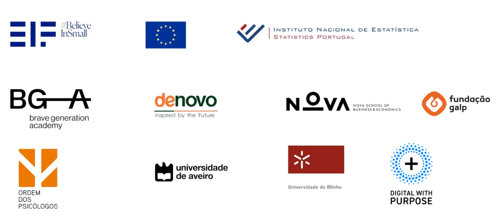 Logos dos parceiros FJN