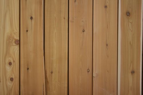 Close up of wood siding