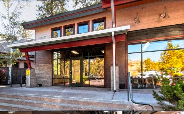 Exterior front view of Lakeside Lumber building in Tualatin