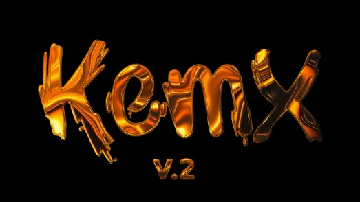 KemX en het goud met "v.2" er onder 