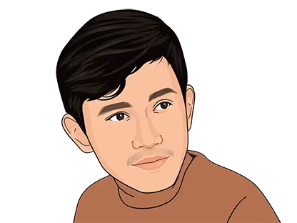 Cartoon of John Michael Dugenio