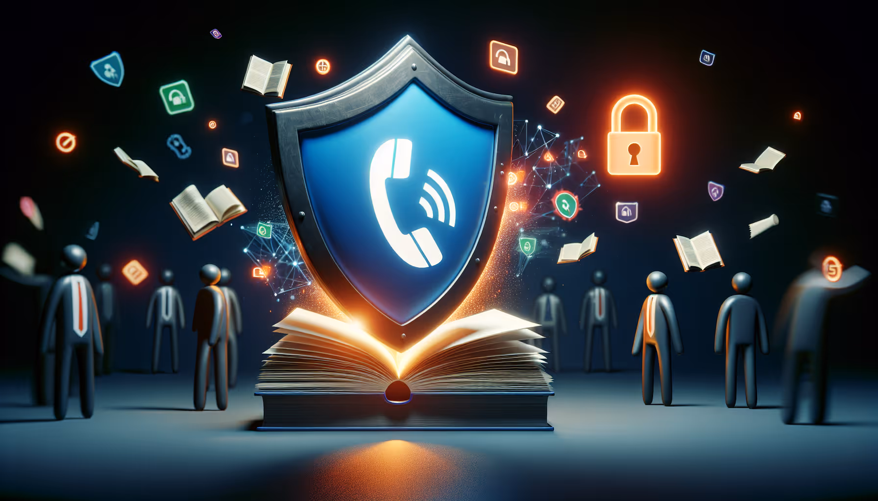 Illustration of advanced strategies to stop spam calls