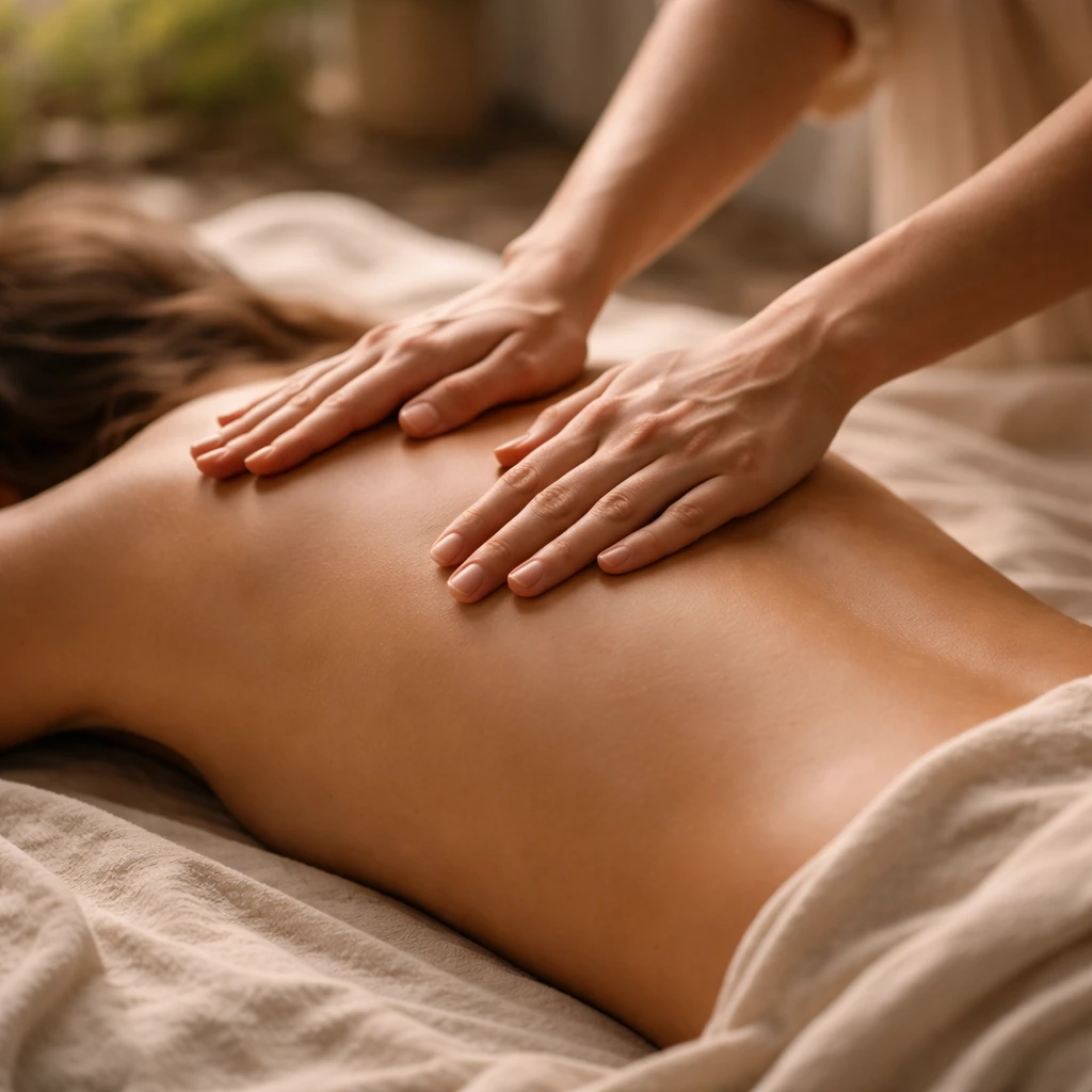 Mains en mouvement fluide illustrant les techniques de massage cachemirien et l’éveil de l’énergie par le toucher conscient.