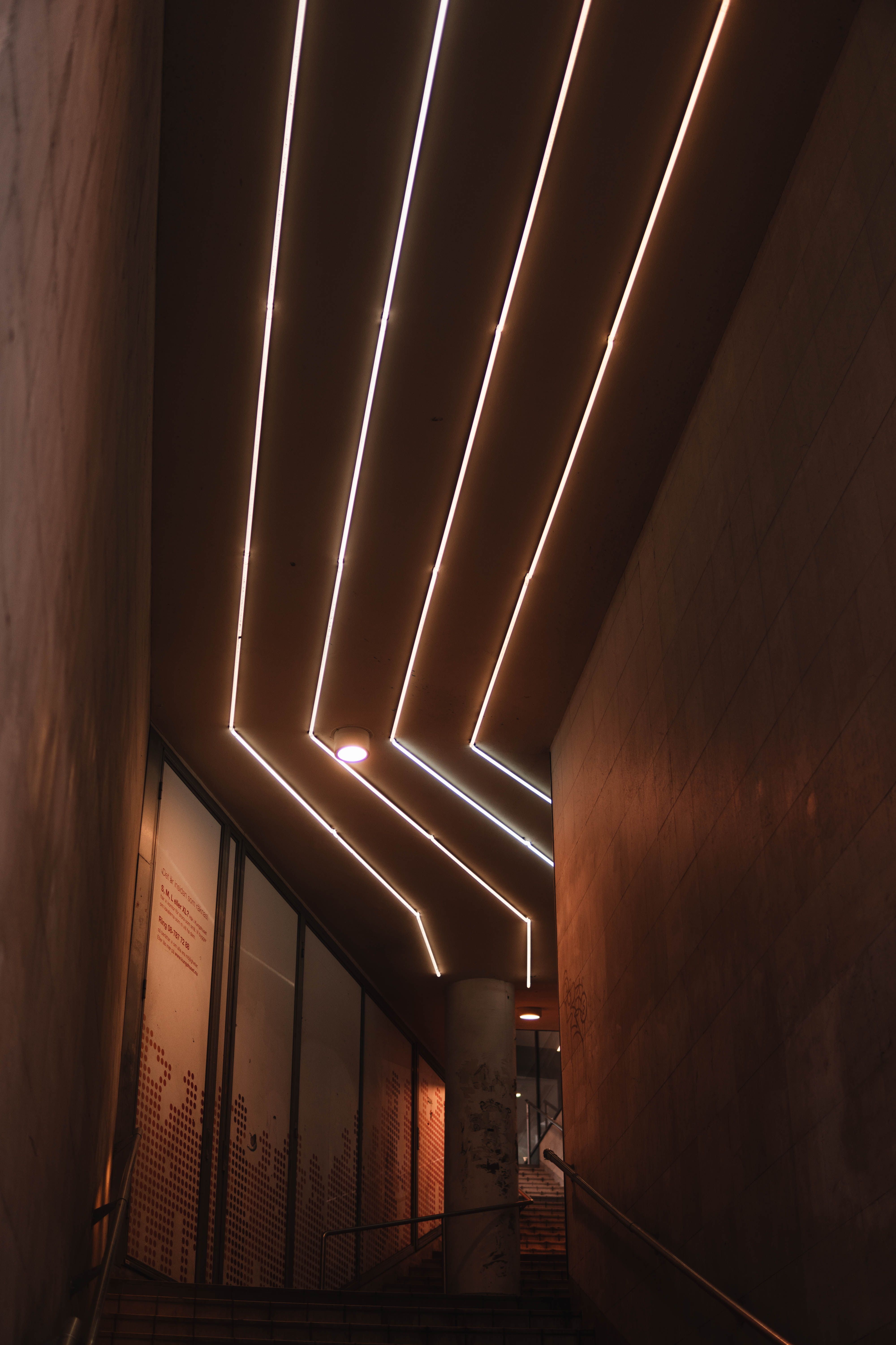 Architectural interior showcasing clean ambient lighting design