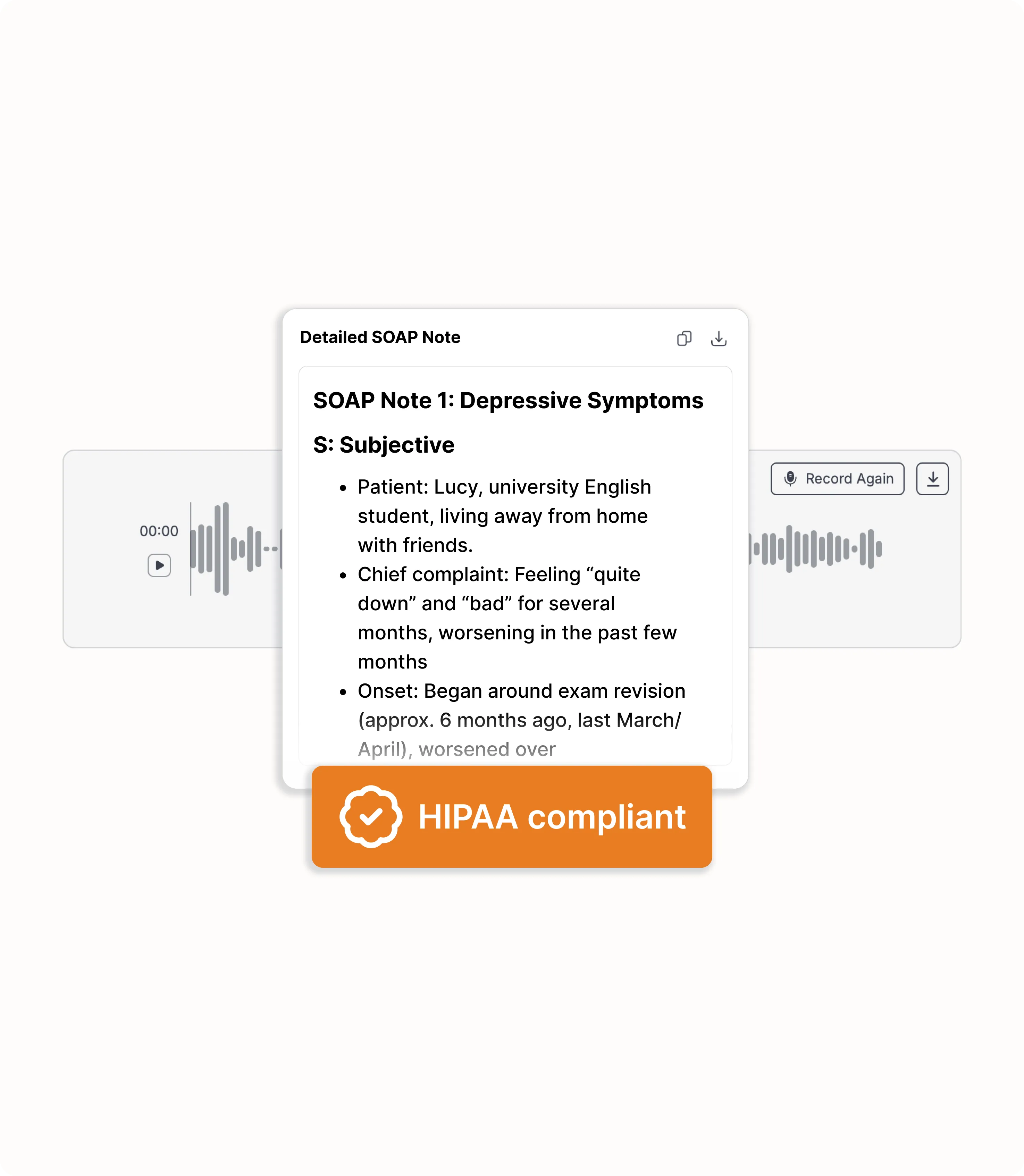 AI Medical Scribes - User Interface
