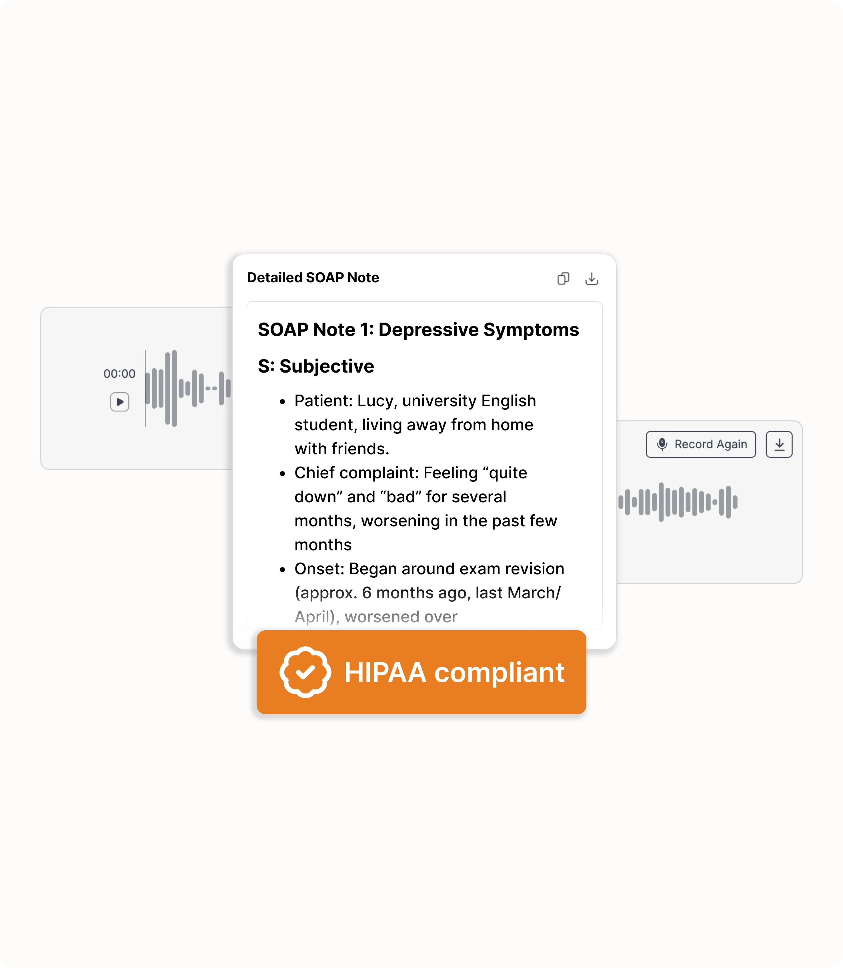 AI Medical Scribes - User Interface