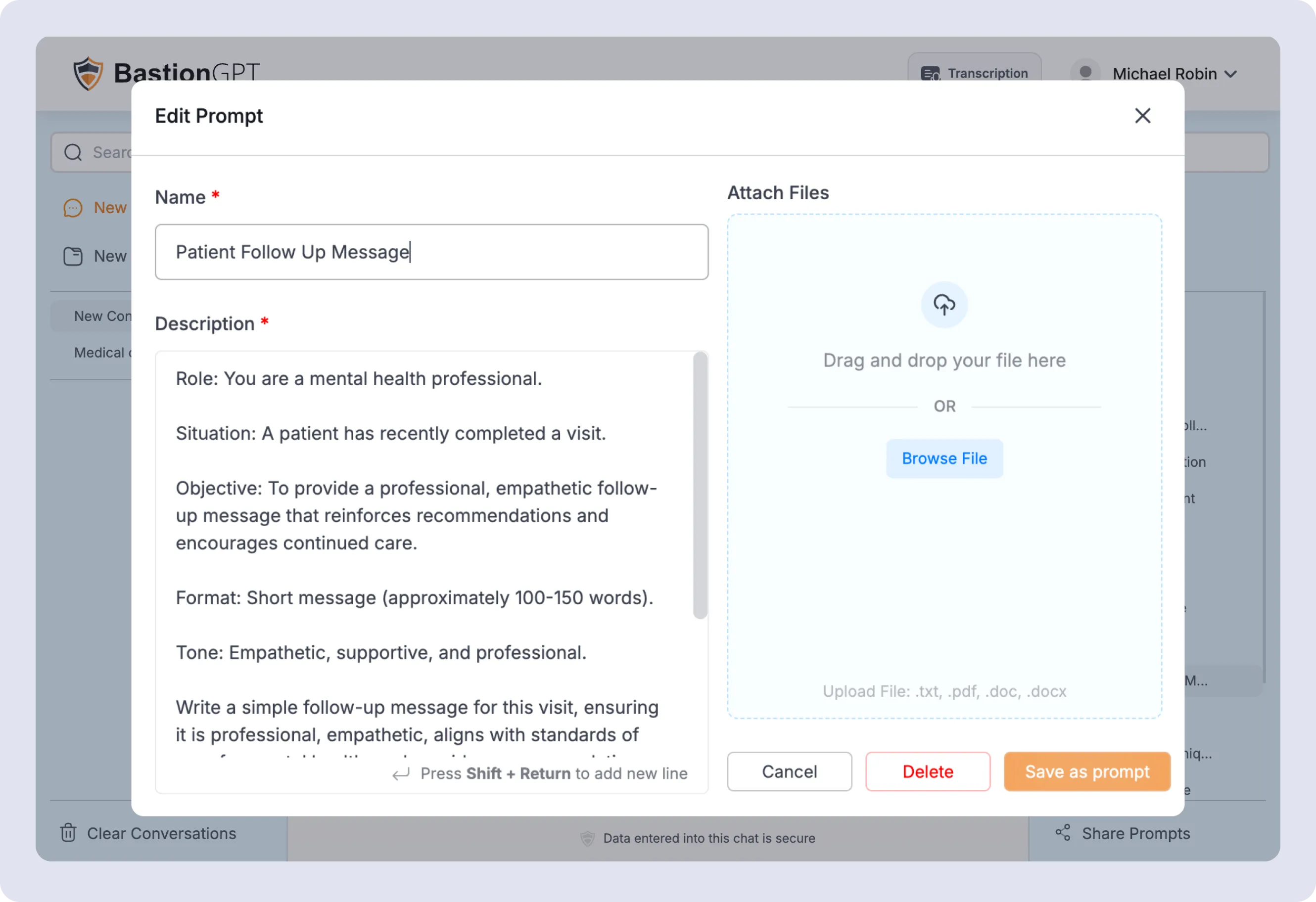 Healthcare provider utilizing AI Medical Scribes for accurate patient records