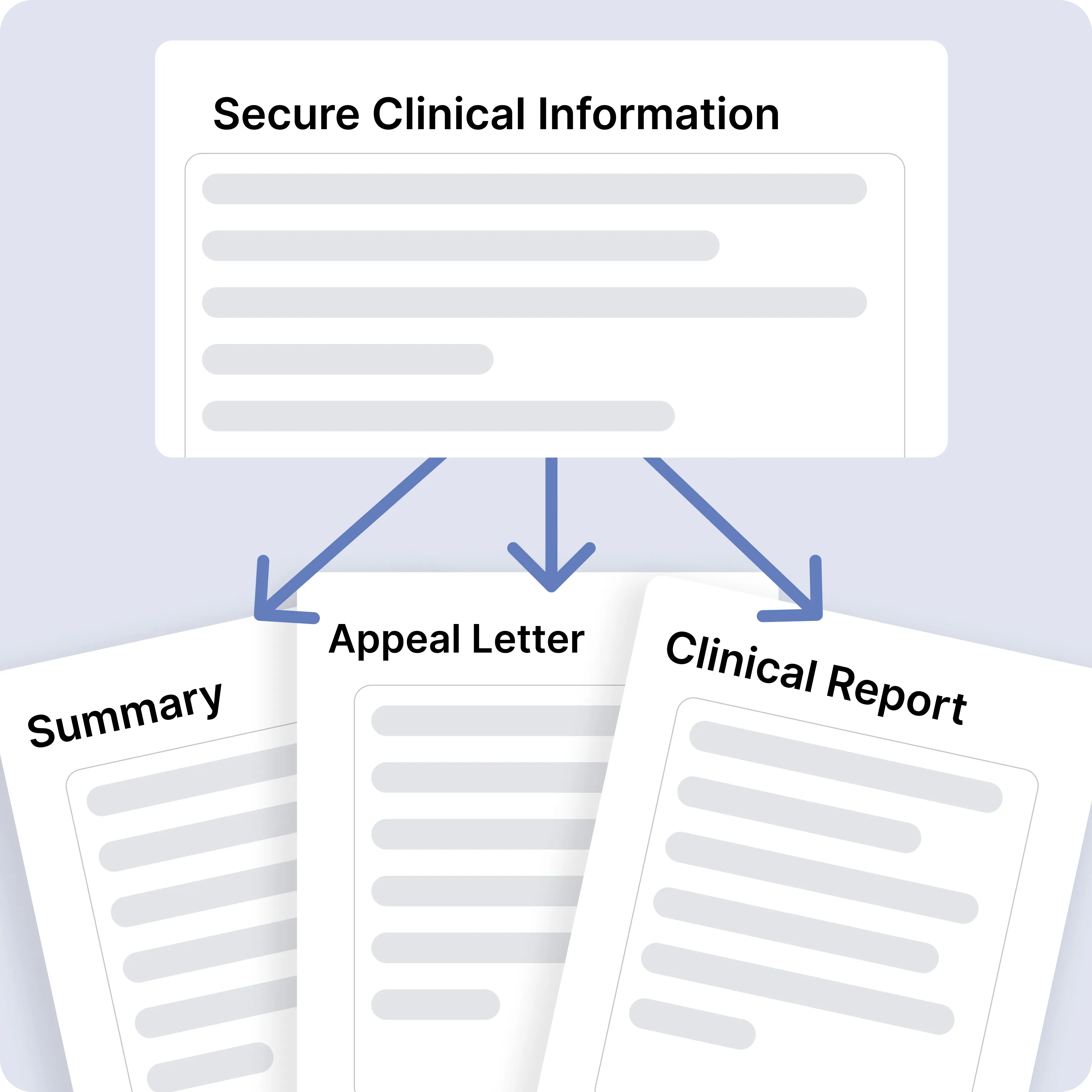 Choosing the output format for an uploaded medical record in BastionGPT