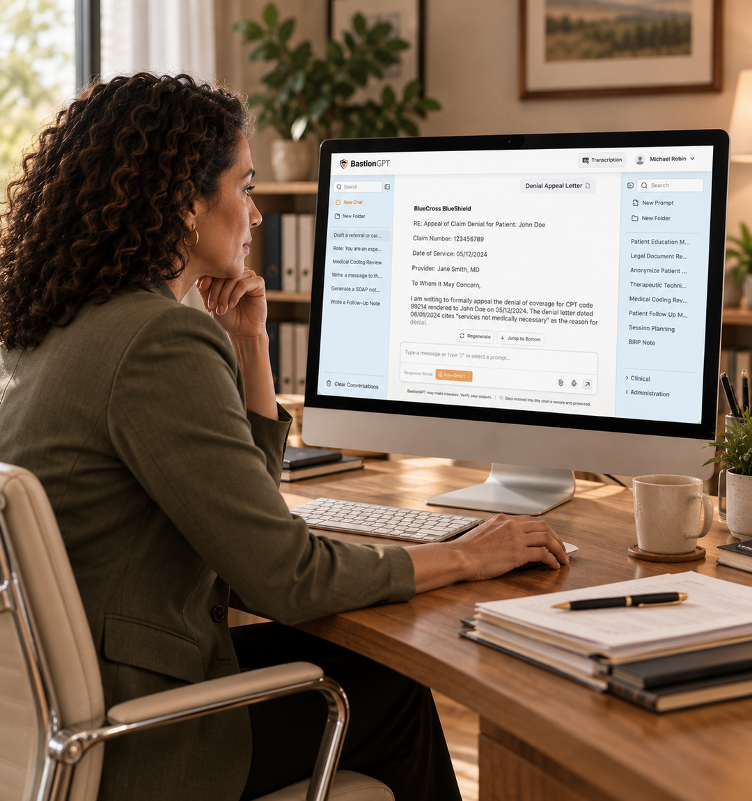 Healthcare provider utilizing AI Medical Scribes for accurate patient records