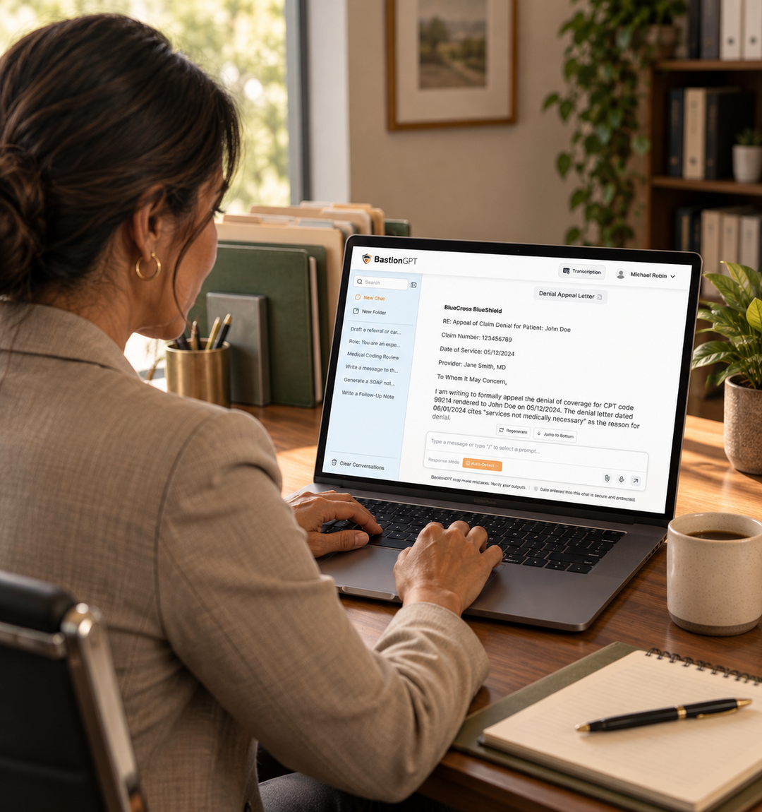 Healthcare provider utilizing AI Medical Scribes for accurate patient records